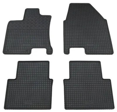 Gummifußmatten Set 4-teilig für Nissan Qashqai +2 (2008-), schwarz
