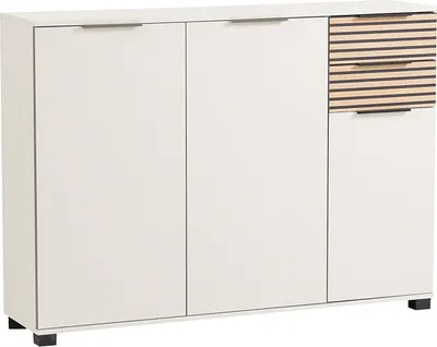Produktbild von Schuhschrank modern in beige mit Eiche Natur ALTAMURA-80