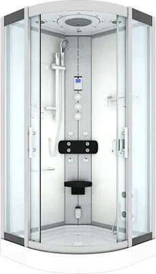 Produktbild von Duschkabine Dusche D46-10T1 Komplettdusche Fertigdusche 90x90 cm