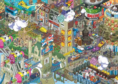 Zdjęcie produktu dla Puzzle 1000 piese London Quest Heye 29935