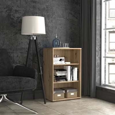 Zdjęcie produktu dla Regal >Tembi< in Artisan Eiche - 54x85,5x34,8cm (BxHxT)