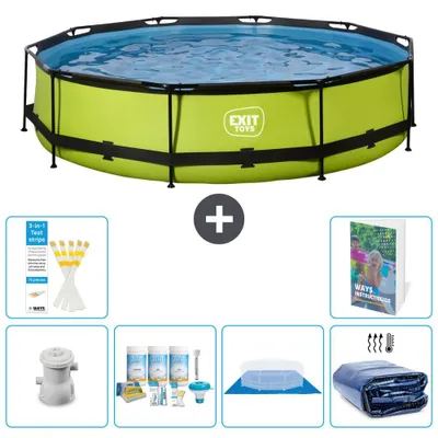 Immagine prodotto di Piscina gonfiabile rettangolare - 360x76 cm - Set da 5 pezzi - Modello S289