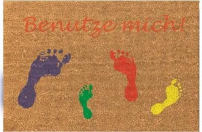 Produktbild von Betz Kokosmatte Fußmatte Fußabstreifer Schmutzfangmatte FÜßE Größe 40x60cm
