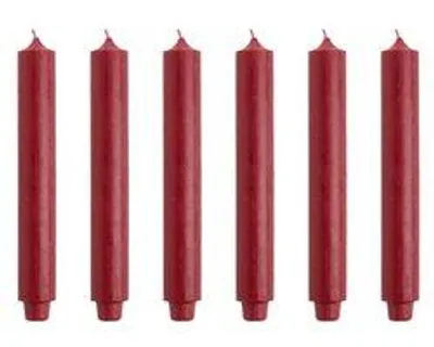Productafbeelding van Cactula Dicke Stabkaarsen – Rood – 6 stuks – 30 cm