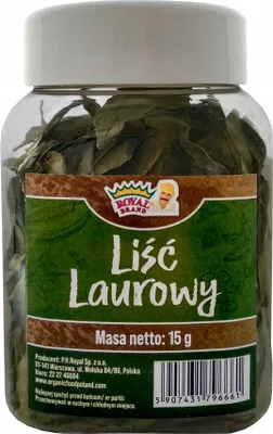 Zdjęcie produktu dla Liść laurowy 15 g całych świeżych liści w puszce wielokrotnego użytku