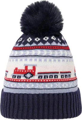 Produktbild von Leoberg Kinder Strickmütze in verschiedenen Designs & Farben - Kids Mütze für Mädchen und Jungen in 127058-schwarz-18