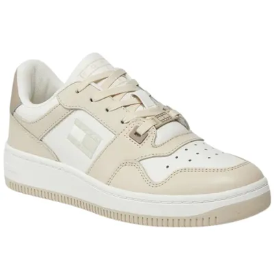 Produktbild von Tommy Hilfiger Retro Basket Tonal Logo beige Damen Turnschuhe Schuhe r. 38