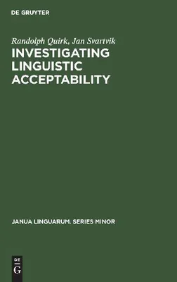 Produktbild von Investigating Linguistic Acceptability