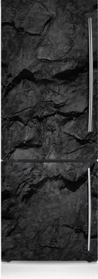 Produktbild von Kühlschrankmagne Kühlschrank Magnetfolie Dekoration 60x180 cm - Motiv Holzkohle.
