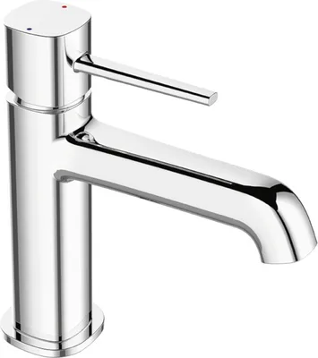 Produktbild von Design Waschtischtischarmatur stehend mit Stöpsel Chrom