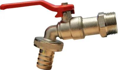 Produktbild von Kugelauslaufhahn Auslaufhahn Absperrhahn Wasserhahn Auslaufventil Rot 1/2"