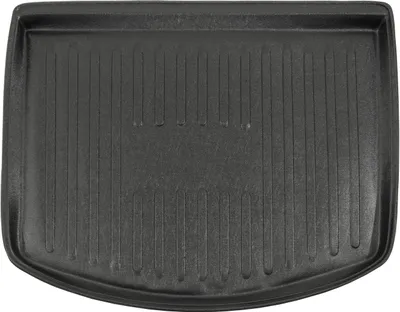 Image de Tapis De Coffre Sur Mesure Pour Ford Focus C-Max 2010-2019, Noir, Antidérapant, Bord Haut, Toutes Saisons