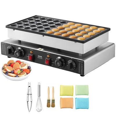 Obrázek produktu pro Mini holandský palačinkovač, příkon 500 W, dvojitá regulace teploty, nepřilnavý povrch ,