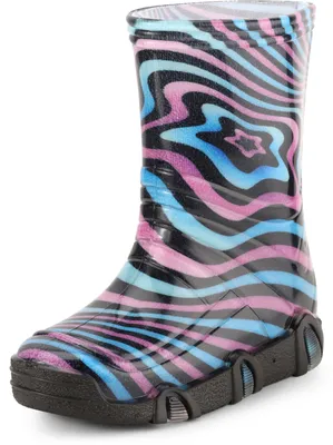 Produktbild von Ladeheid Kinder Mädchen Jungen Gummistiefel Gefüttert Swk2021BW (Muster-51, 25/26)