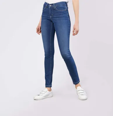 Produktbild von Mac - Damen 5-Pocket Jeans, DREAM SKINNY - Dream denim - 5402-90-0355L , Größe:W40, Länge:L32, Farbe:mid blue authentic wash (D569)