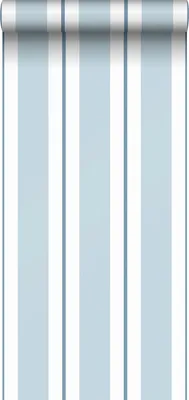 Produktbild von Sanders & Sanders Tapete Streifen Blau 53 cm x 10 m