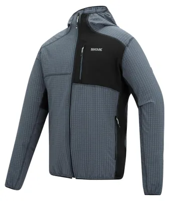 Immagine prodotto di Giacca in pile a maglia Regatta Alven con cappuccio da uomo, taglia: XL, colore: Dark Storm