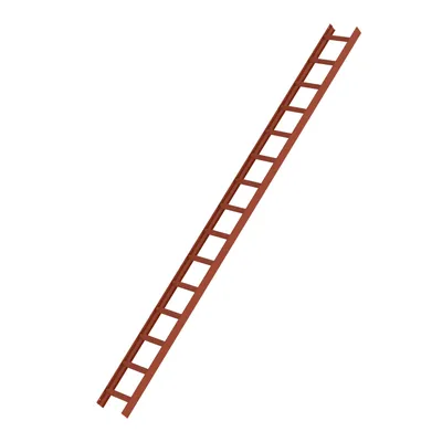 Produktbild von MUNK Aluminium Dachleiter 15 Sprossen rotbraun