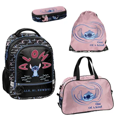 Zdjęcie produktu dla Zestaw szkolny 4-elementowy Plecak Stitch One of a kind Paso