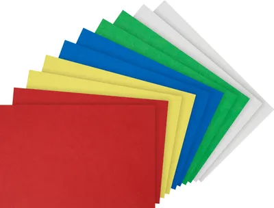 Produktbild von VBS Bastelfilz Sortiment "Basic", 10 Platten à 20 x 30 cm