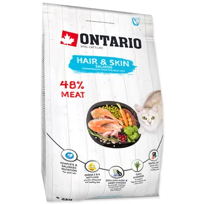 Productafbeelding van Krmivo Ontario Kattenvoer, voor vacht en huid, 2 kg