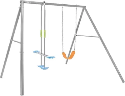 Immagine prodotto di INTEX 44210 - Set di 2 altalene (251x254x211cm) Struttura in acciaio Swing
