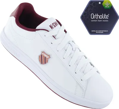 Produktbild von K-Swiss Court Shield White/Bruschetta/Cabernet Größe EU 45