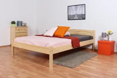 Produktbild von Einzelbett / Gästebett Kiefer massiv Vollholz natur 85, inkl. Lattenrost - 140 x 200 cm (B x L)