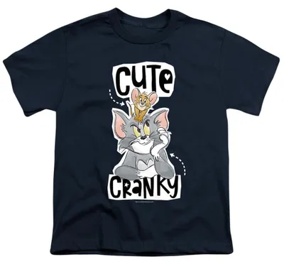 Immagine prodotto di Maglietta per bambini "Tom e Jerry" - "Carini e irritabili" - TV37245 (128) (Blu navy)