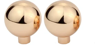Immagine prodotto di Natural Goods Berlin maniglia per mobili BALL, pomolo per mobili, maniglia per armadi, pomolo per cassetti e porte, oro rosa, 2 pezzi