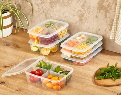 Produktbild von Hermia Concept, Bayev - 400 x 1000, Aufbewahrungsbox-Set (12-teilig), Transparent, 100 % KUNSTSTOFF, 15,5 x 21 x 3,5 cm