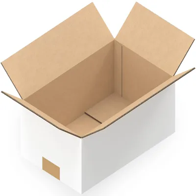 Produktbild von KK Verpackungen 25 Stück Versandkartons 550 x 350 x 300 mm Kartons 2-wellig, Faltkartons in Weiß