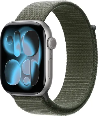 Produktbild von Apple MFFJ4ZM/A, Band, Smartwatch, Grün, Apple, Apple Watch 44/45/46/49mm, Nylon, Recyceltes Polyester, Elasthan