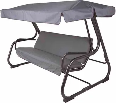 Produktbild von Patio Schaukel Parma anthrazit/grau mitBettfunktion
