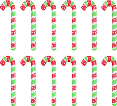 Produktbild von Aufblasbare Zuckerstangen-Ballons für Weihnachtsdekorationen, große Zuckerstangen mit roten und weißen Streifen für Weihnachten, drinnen und draußen, Urlaub, Hof, Pool, Stranddekoration
