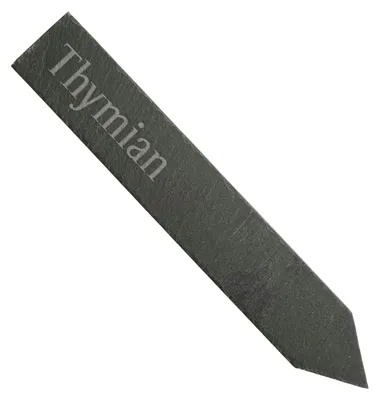 Produktbild von Pflanzenschild "Thymian" Kräuterstecker Schiefer 19 cm graviert