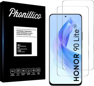 Image de Verre trempé pour Honor 90 LITE [2 pièces] Protection d'écran Screen Protector Film Anti-Rayures Glas Resistant Phonillico®