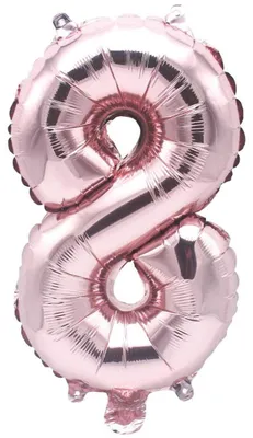 Produktbild von Folienballon 8 rosa