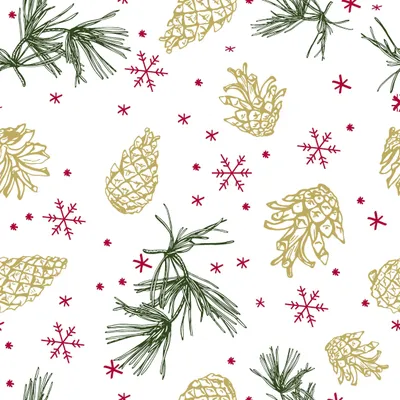 Produktbild von RP 20 Servietten Golden Cones - Goldene Zapfen 33x33cm