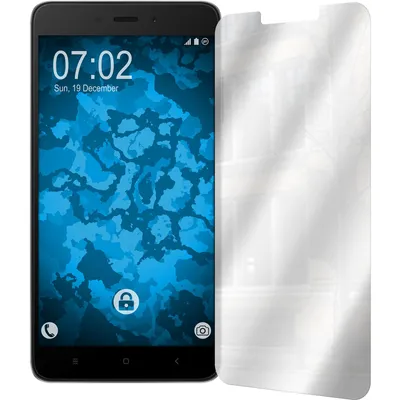 Produktbild von 6er-Pack PhoneNatic Displayschutzfolien verspiegelt  kompatibel mit Xiaomi Redmi Note 4 (2016)
