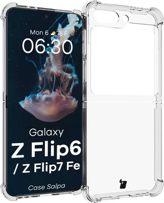 Produktbild von Elastyczne etui Bizon Case Salpa do Galaxy Z Flip6, przezroczyste