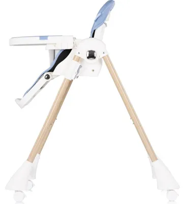 Immagine prodotto di Seggiolone per bambini Chipolino Candy Shop, 4 ruote, regolabile, poggiapiedi, pieghevole, azzurro