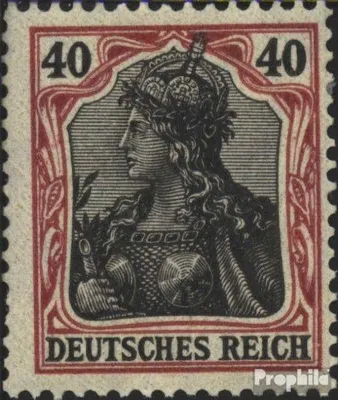 Produktbild von Briefmarken Deutsches Reich 1902 Mi 75 ohne Wasserzeichen mit Falz Germania Inschrift Deutsches Reich
