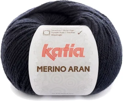 Produktbild von Katia Merino Aran 5 Dark Blue Strickgarn