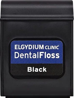 Image de Elgydium Fil dentaire noir, noir, 50m