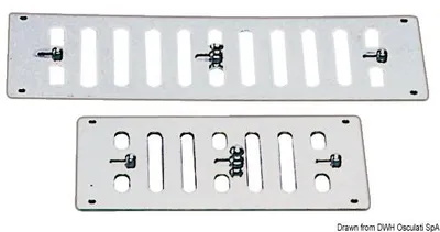 Obrázok produktu pre Vetracia mriežka VA oceľ, leštená 152x76 mm, 1 kus