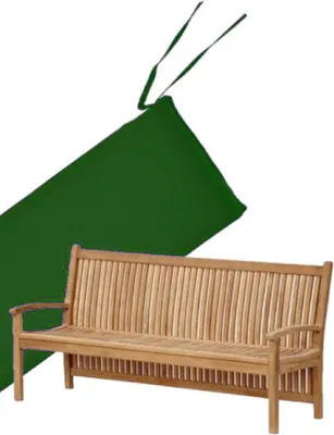 Produktbild von Bankauflage 150 cm x 50 cm für Gartenbank Pescara - grün
