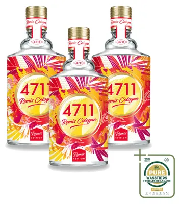 Obrázok produktu pre 3 x Remíx kolínska voda Grapefruit – 100 ml – balenie s 3 kusmi