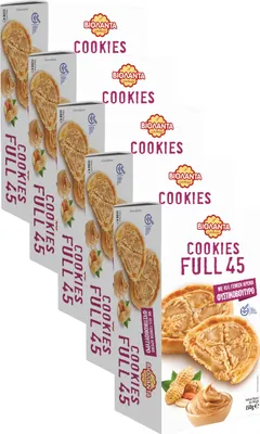 Produktbild von Cookies gefüllte Kekse mit 45% Erdnussbutter-Creme 750g aus Griechenland