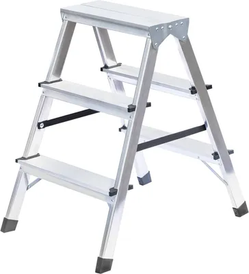 Produktbild von Haushaltsleiter beidseitig begehbar 2x3 Stufen